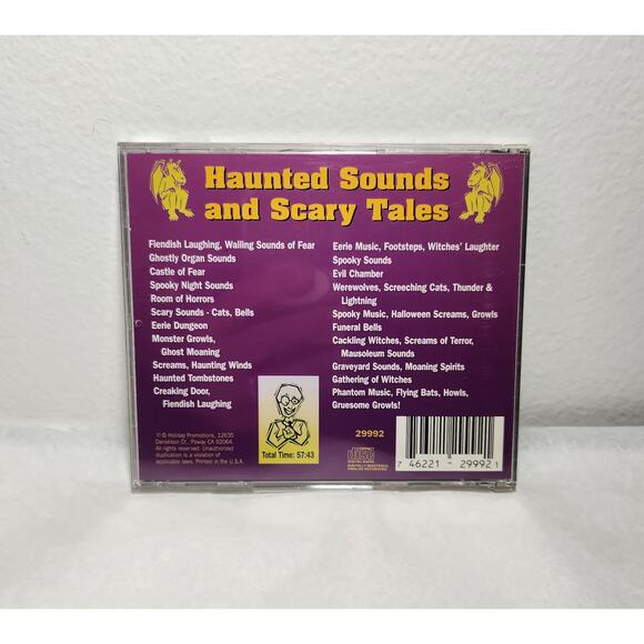 Haunted Sounds And Scary Tales Double Play CD Tested Pre-owned - Picture 2 of 4